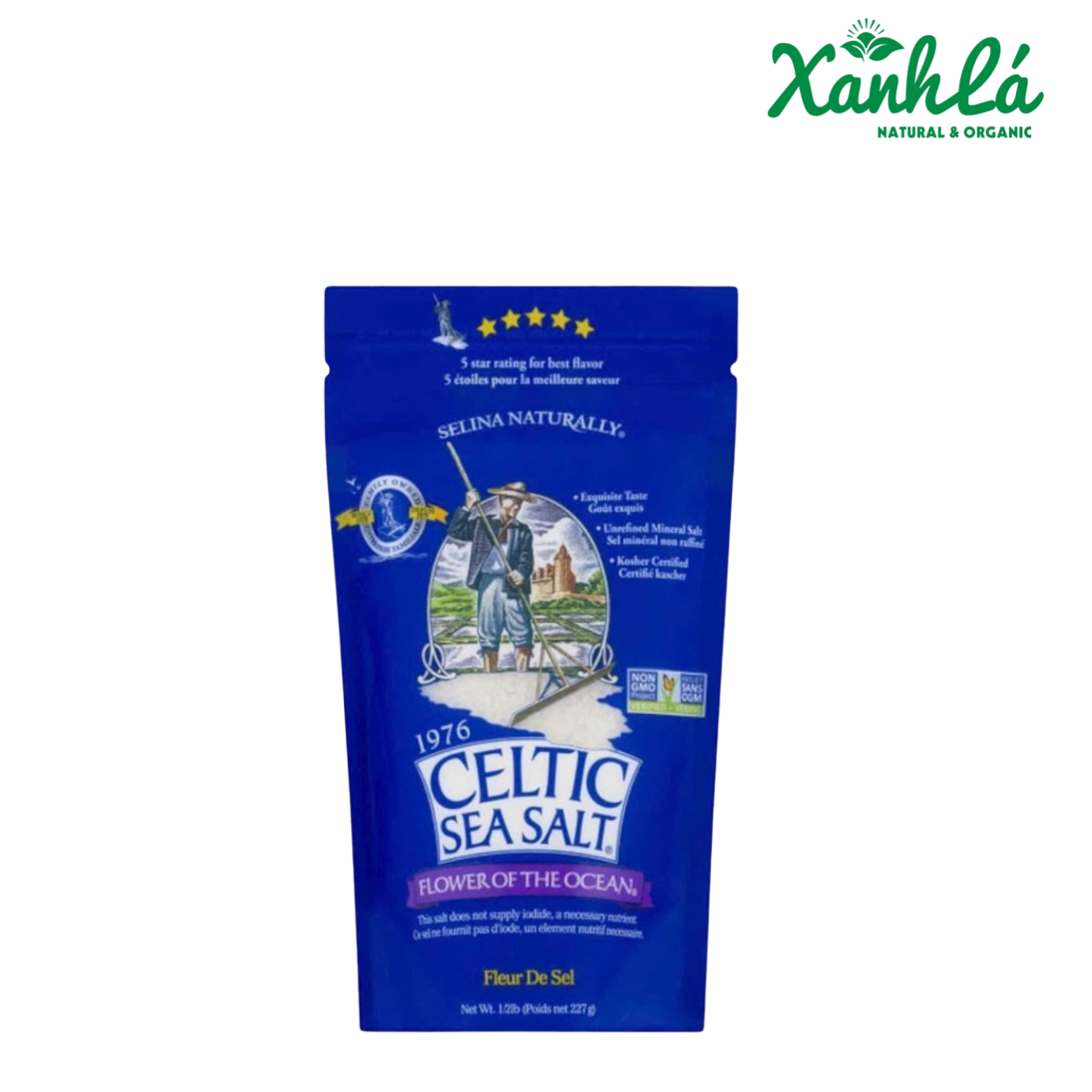 Muối hạt Celtic sea salt 227gr