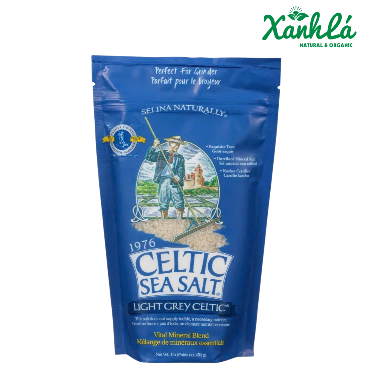 Muối Celtic Hạt to 454gr ( Túi )