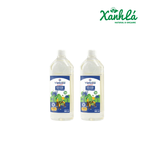 Dầu dừa tinh khiết ép lạnh hữa cơ VIET COCO 500ml