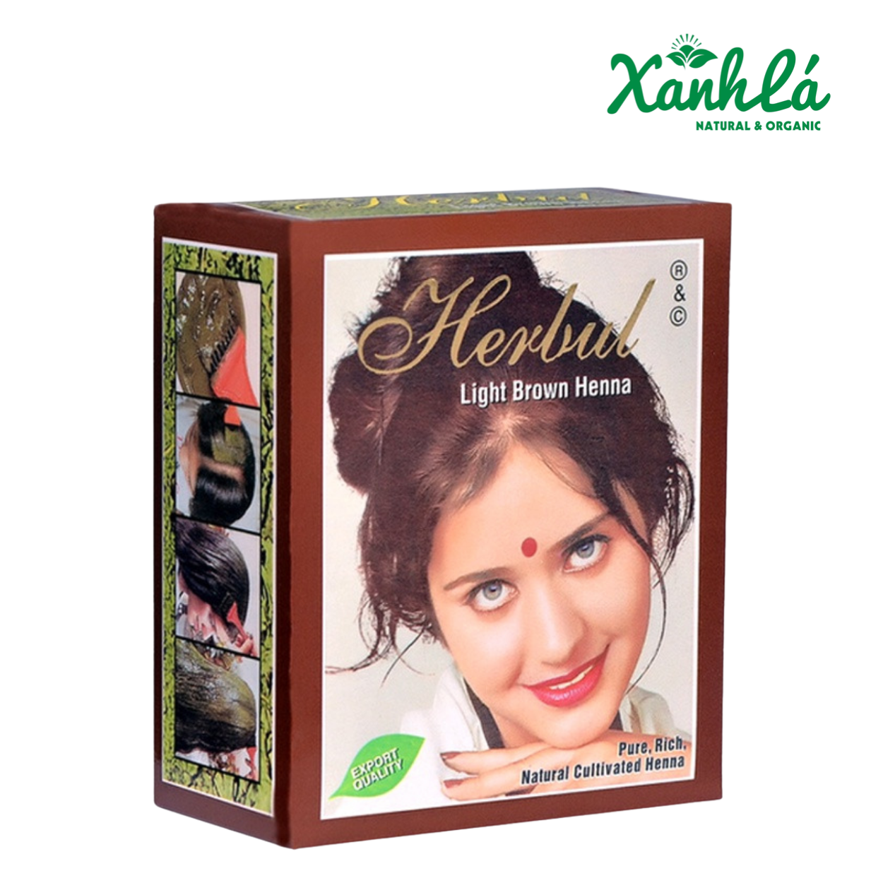 Bột nhuộm tóc thảo dược Henna NÂU 60gr