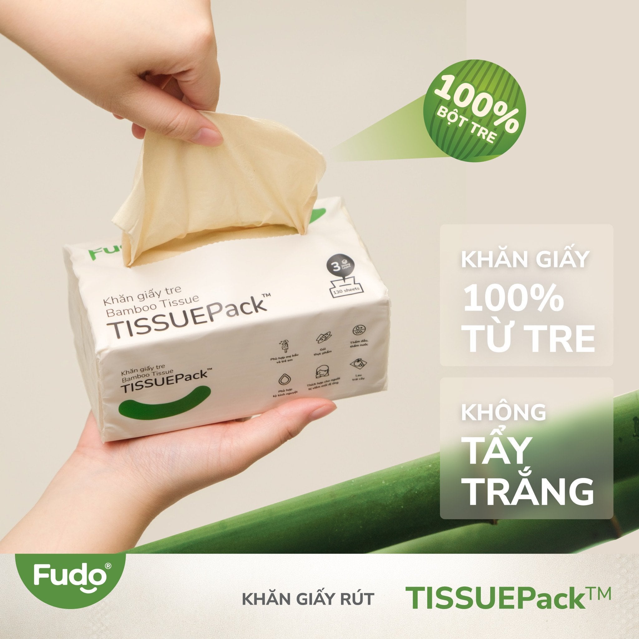 KHĂN GIẤY TRE FUDO RÚT
