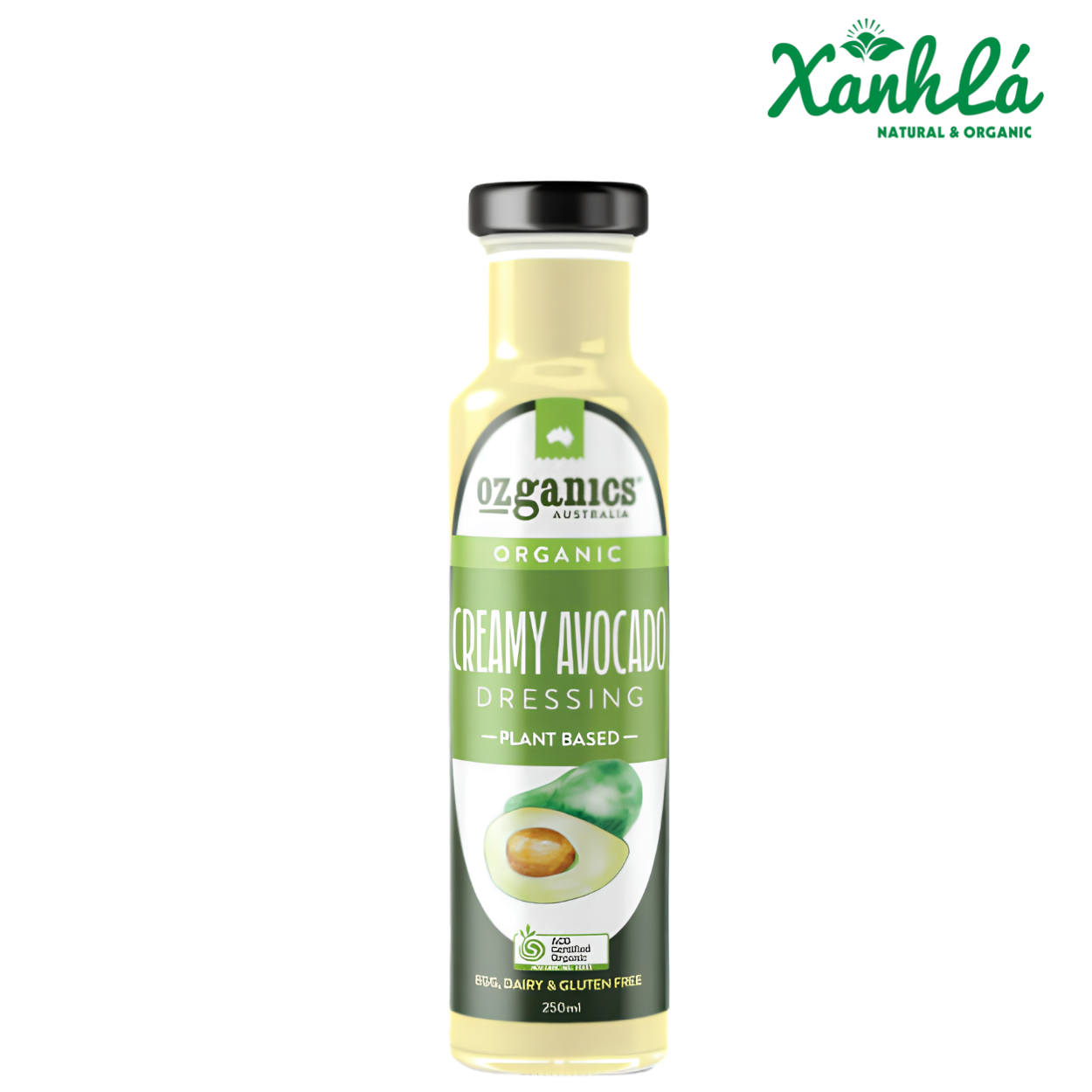 Nước xốt salad hữu cơ quả bơ Ozganics 250ml ( Chai)