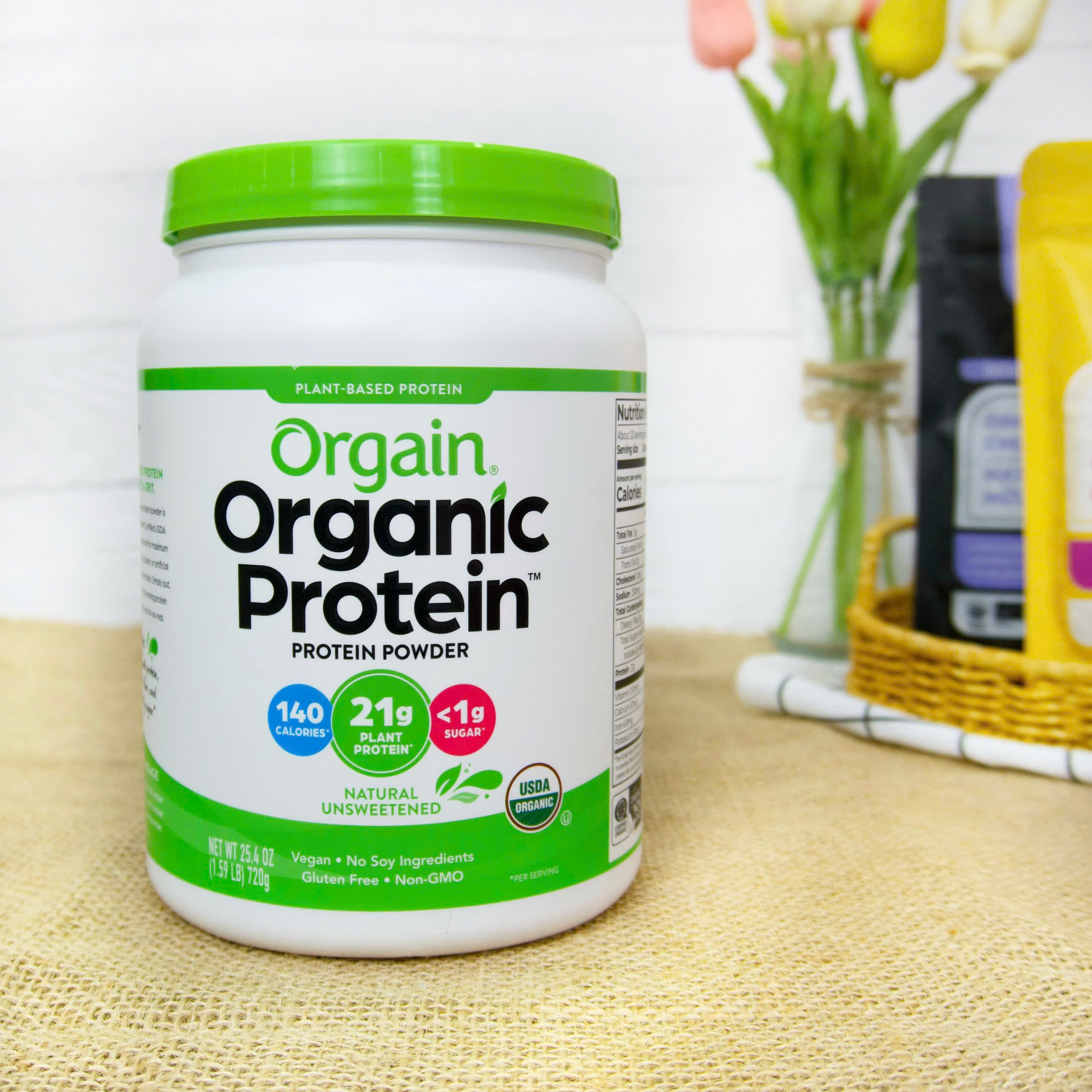 Protein Orgain Nguyên Vị ( không đường) 720gr