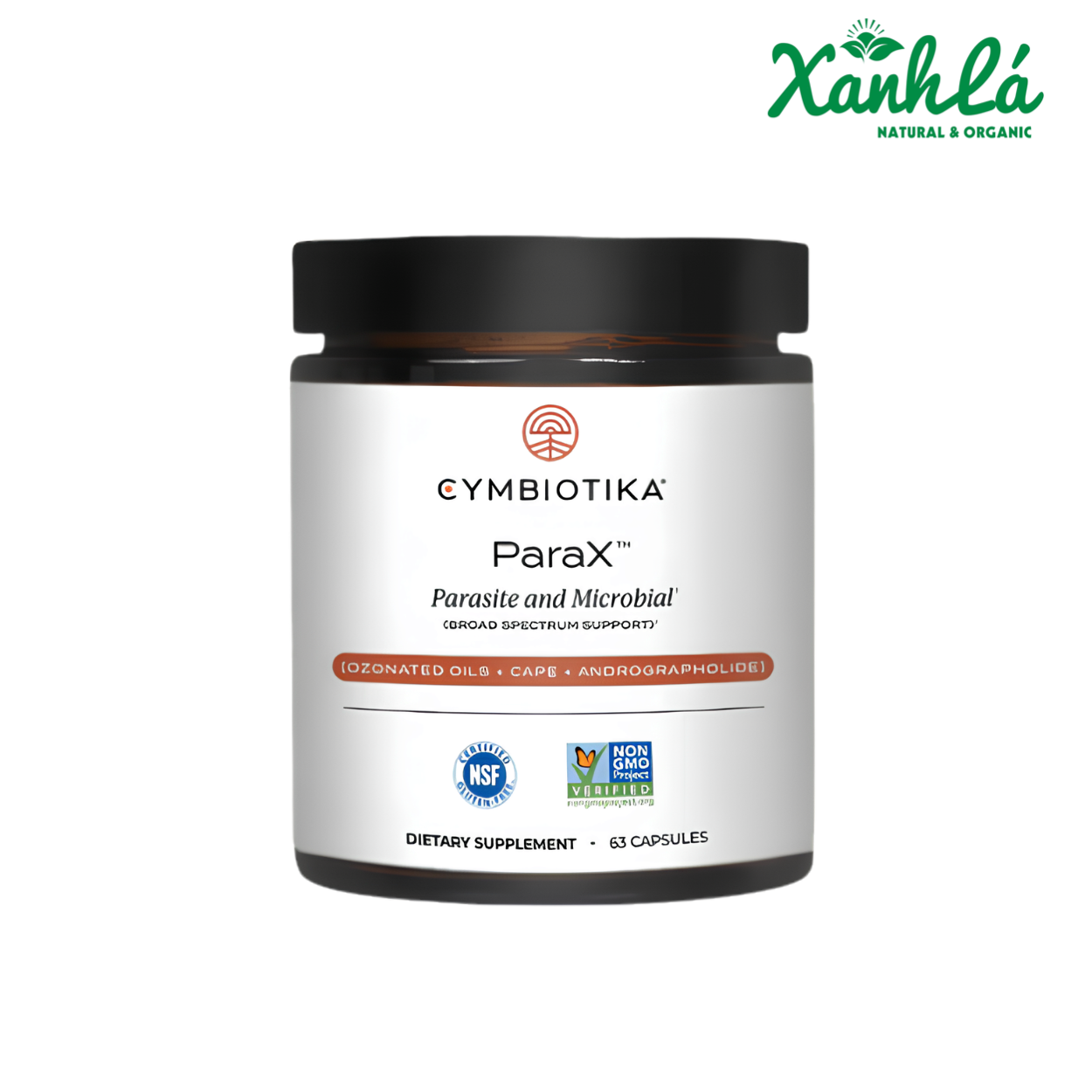 Parax Cymbiotika Hỗ trợ Đường ruột và miễn dịch 63 Viên ( Hộp)
