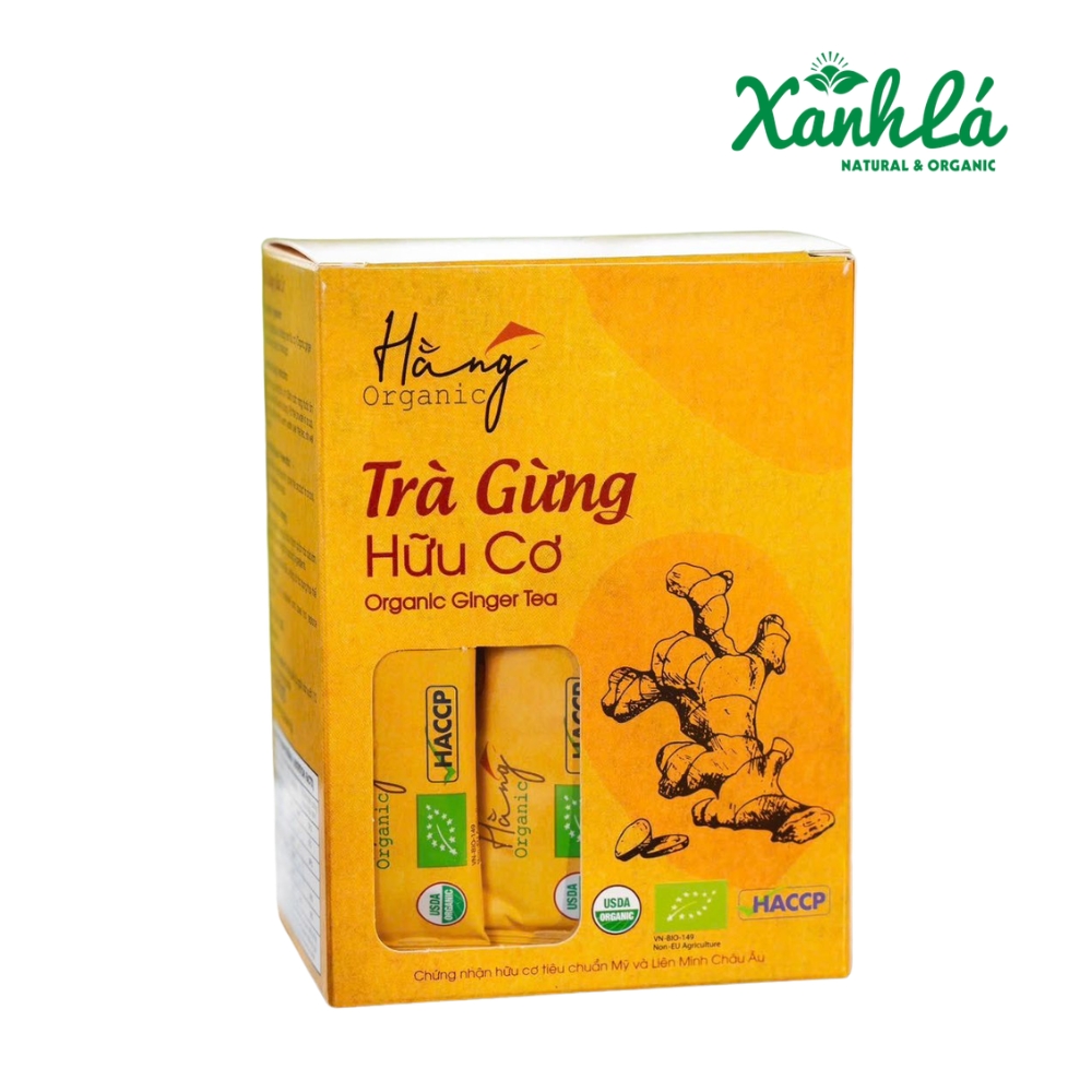 Trà Gừng Hữu cơ Hằng Organic Hộp 20 gói