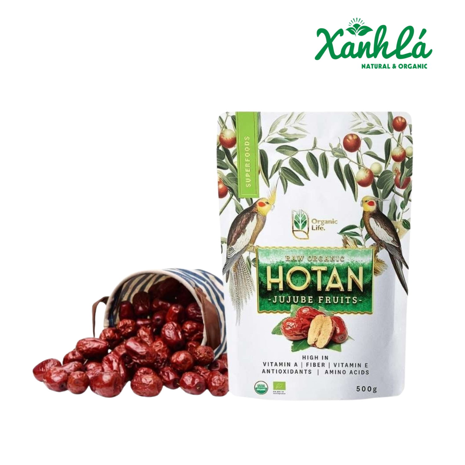 Táo đỏ Tân Cương hữu cơ Organic Life 500gr