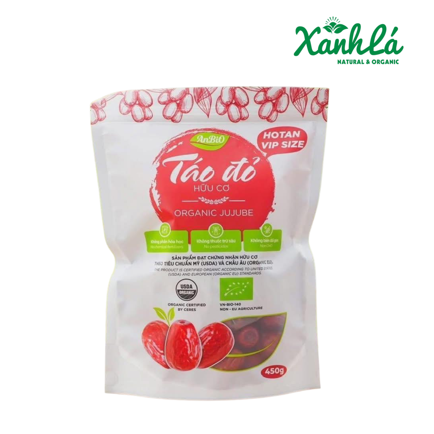 Táo Đỏ Hotan Anbio 500gr ( Túi)