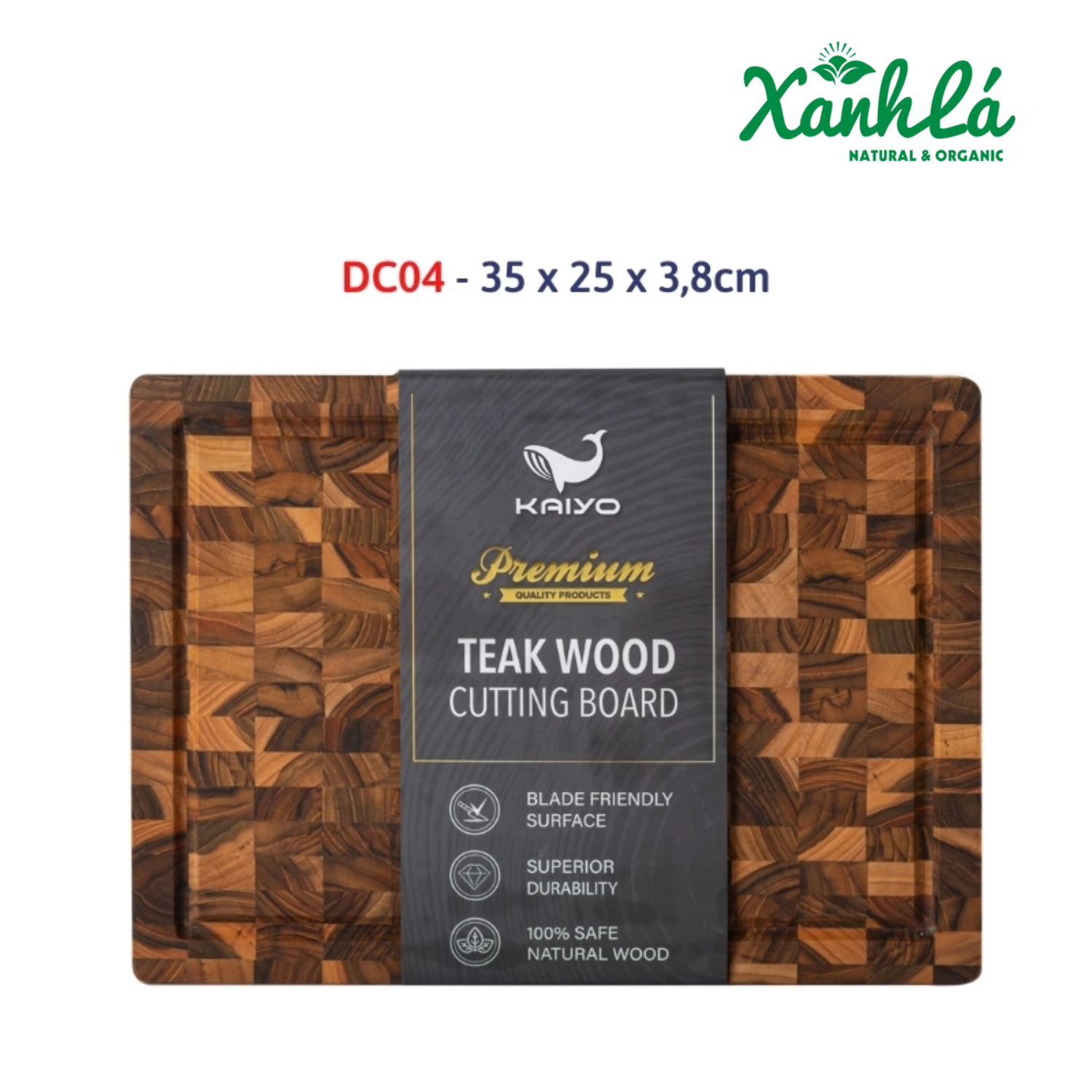 Thớt chặt to DC04 25x35x3.8 cm