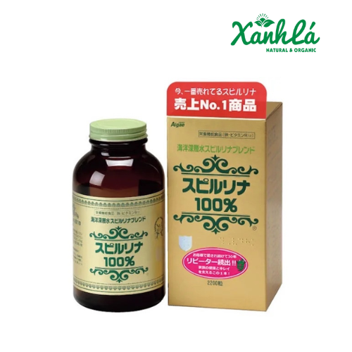 TẢO XOẮN SPIRULINA NHẬT BẢN 2200 Viên ( Lọ )