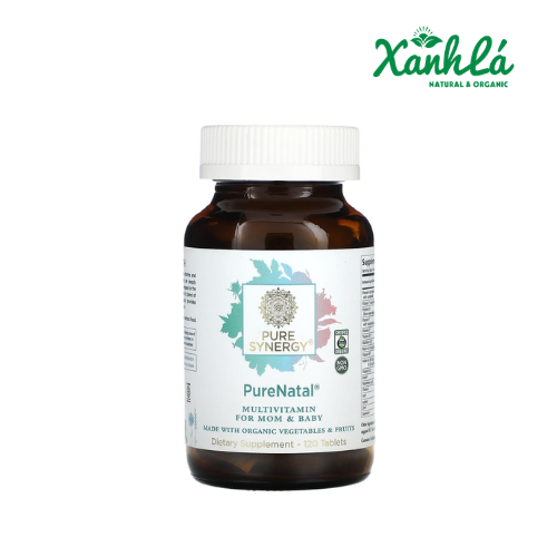 Vitamin cho mẹ bầu và cho con bú Pure Synergy 120 viên (Hộp)