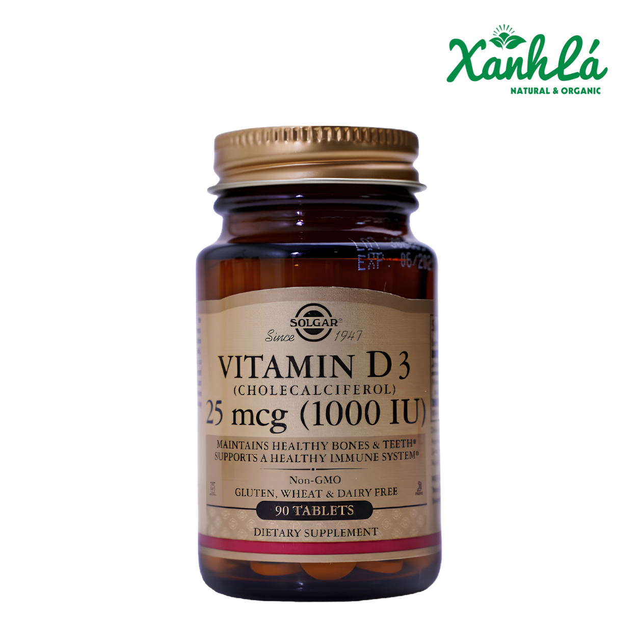 Viên uống Solgar Vitamin D3 1000IU