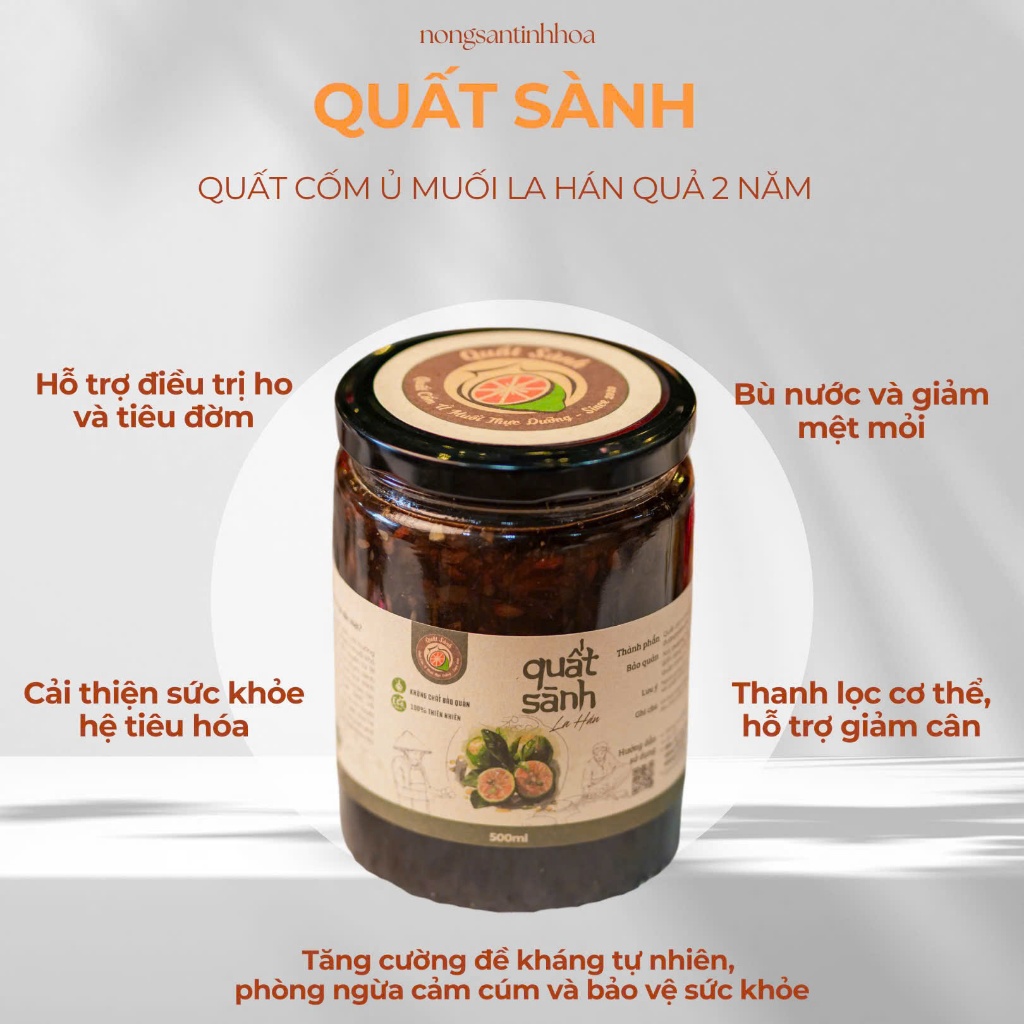 Quất Sành 500gr ( Lọ)