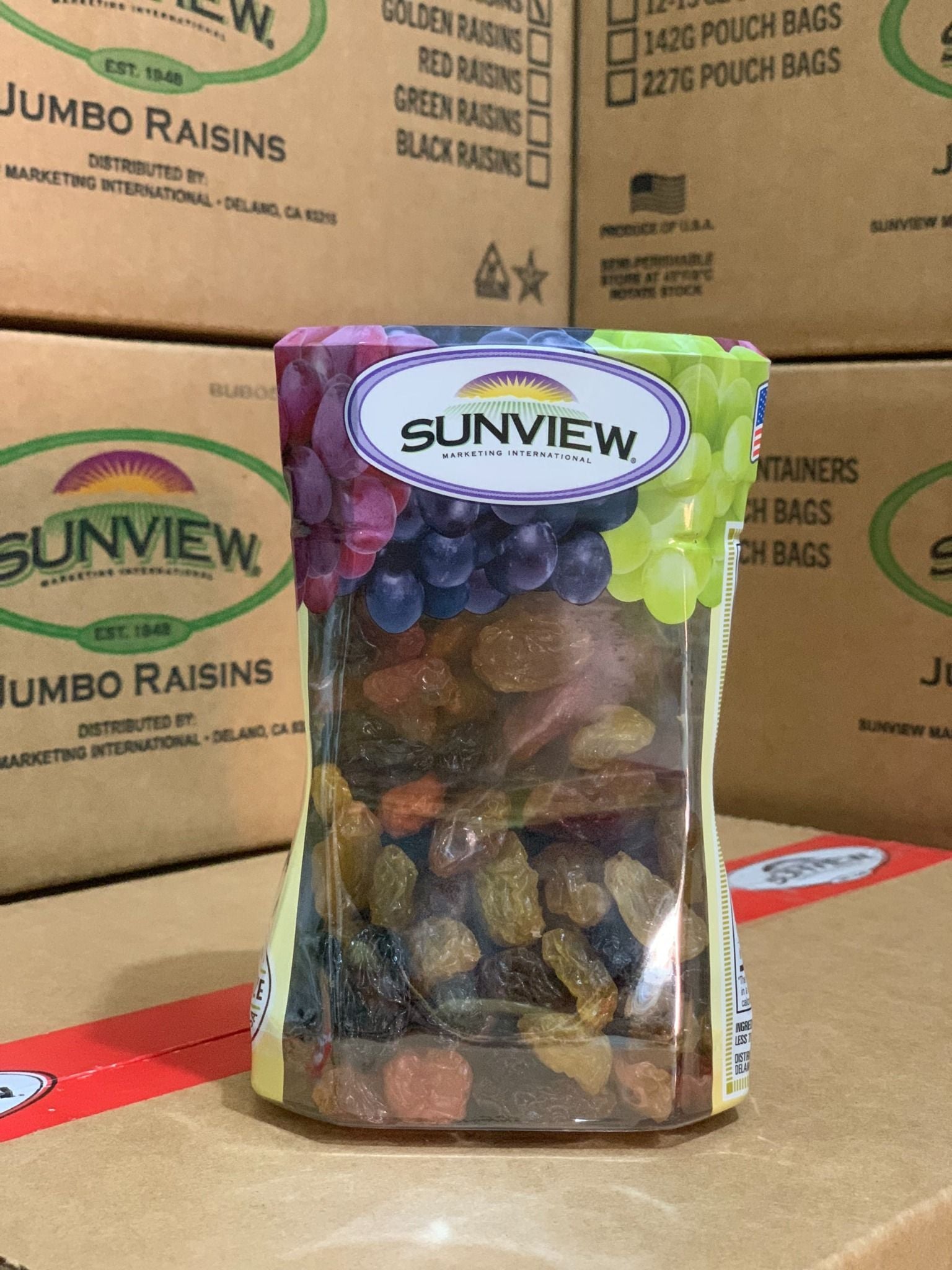 Nho khô Raisins Sunview Mỹ 425gr ( Hộp)