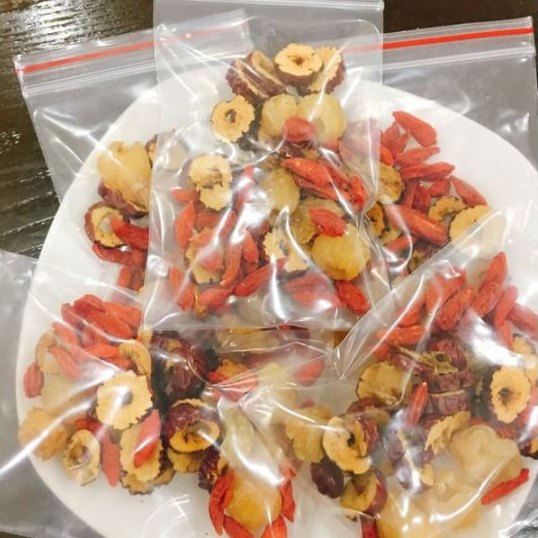 Sét Trà Bổ Máu Mạnh Môn, Hoàng Kỳ, Long Nhãn, Táo đỏ Kỉ tử ( 20 gói)