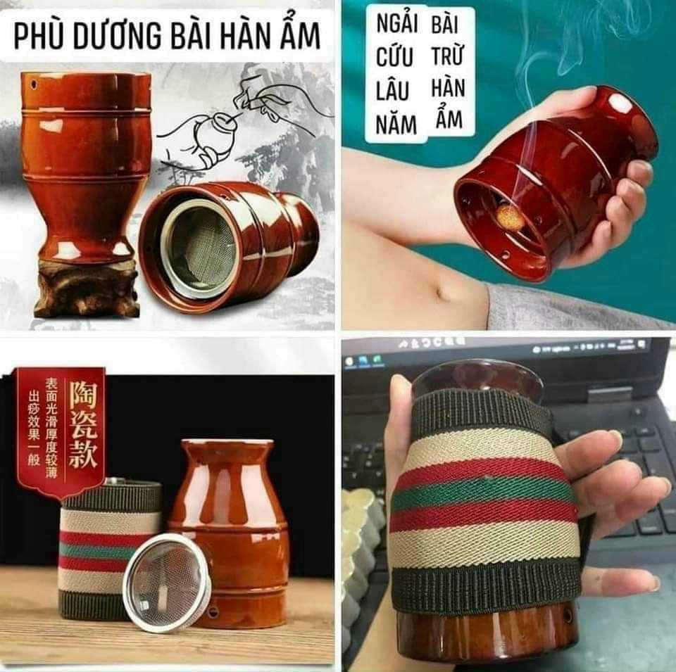 Cốc xông Ngải Cứu kèm 54 nụ