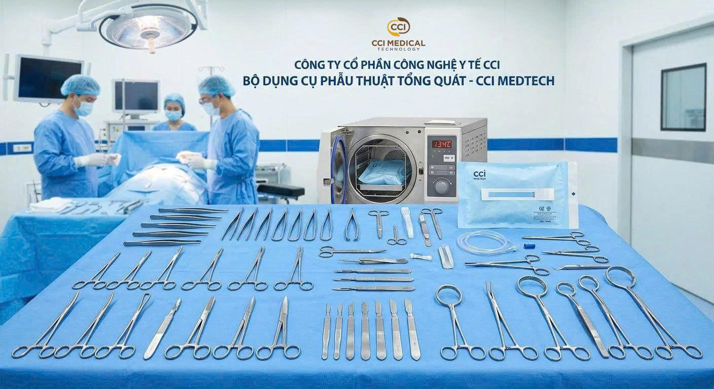 Bộ Dụng Cụ Phẫu Thuật Tổng Quát | Thiết Bị Ngoại Khoa Tiêu Chuẩn | CCI MedTech