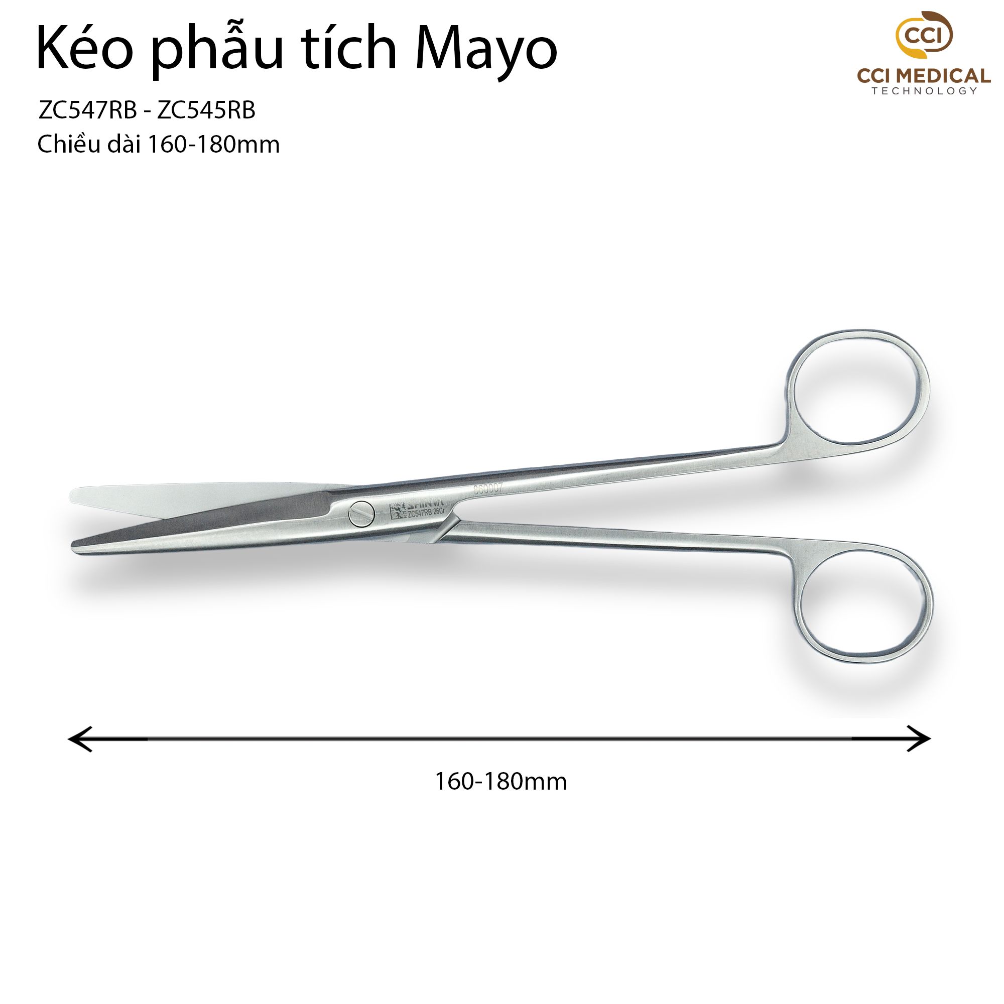 Kéo phẫu tích Mayo | Dụng cụ phẫu thuật y tế chính hãng
