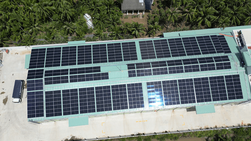 Lắp Điện Mặt Trời Cho Doanh Nghiệp Công Suất 293KWP Tại Somekco Bến Tre