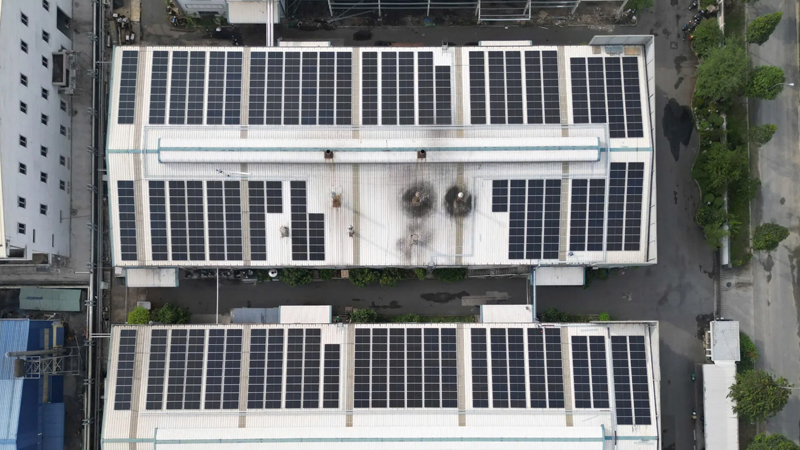 Hệ Thống Điện Mặt Trời Nhà Xưởng Công Suất 540kWp Tại Tp.HCM