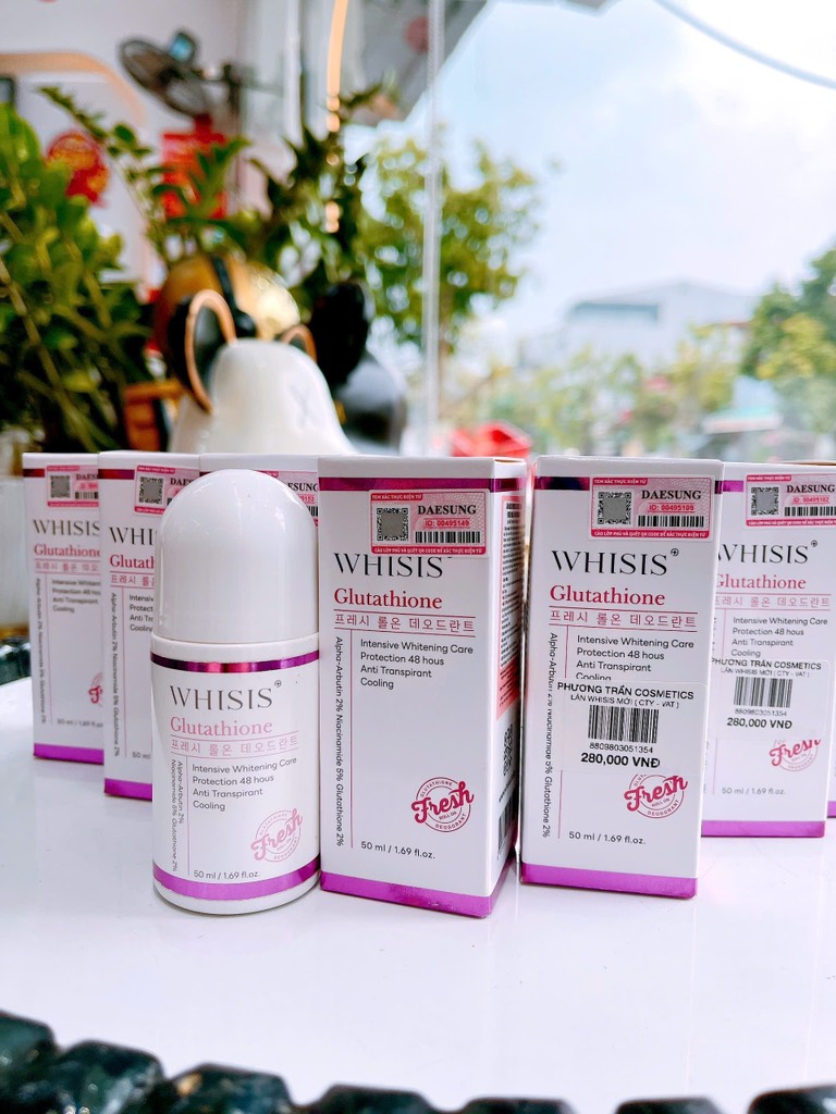 WHISIS - Sản phẩm khử mùi mồ hôi nách Glutathione Fresh Roll On Deodorant 50ml