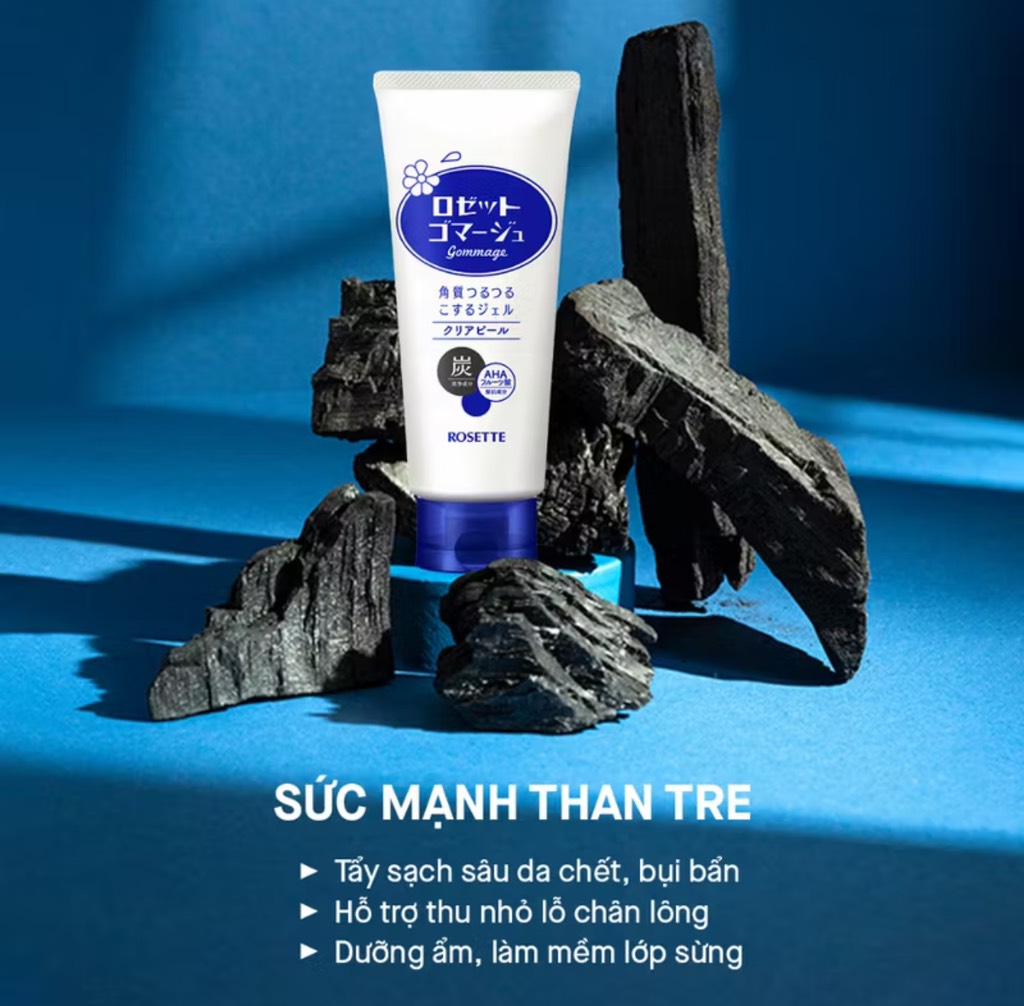 Tẩy tế bào chết làm thu nhỏ lỗ chân lông Rosette Gommage Clear Peel 120g