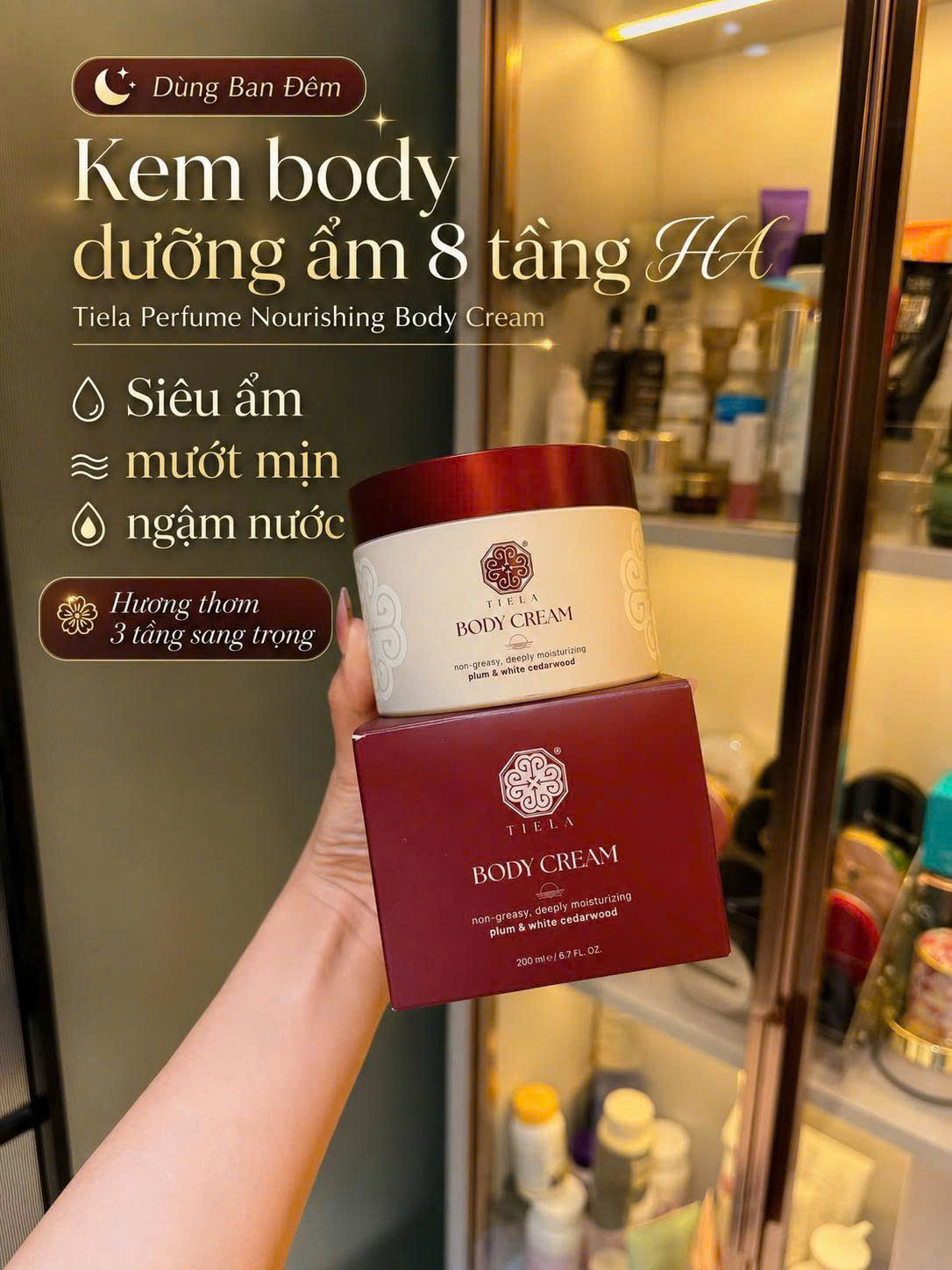 [TIELA] Kem Dưỡng Ẩm Body TIELA Sunset Collection 200ml
