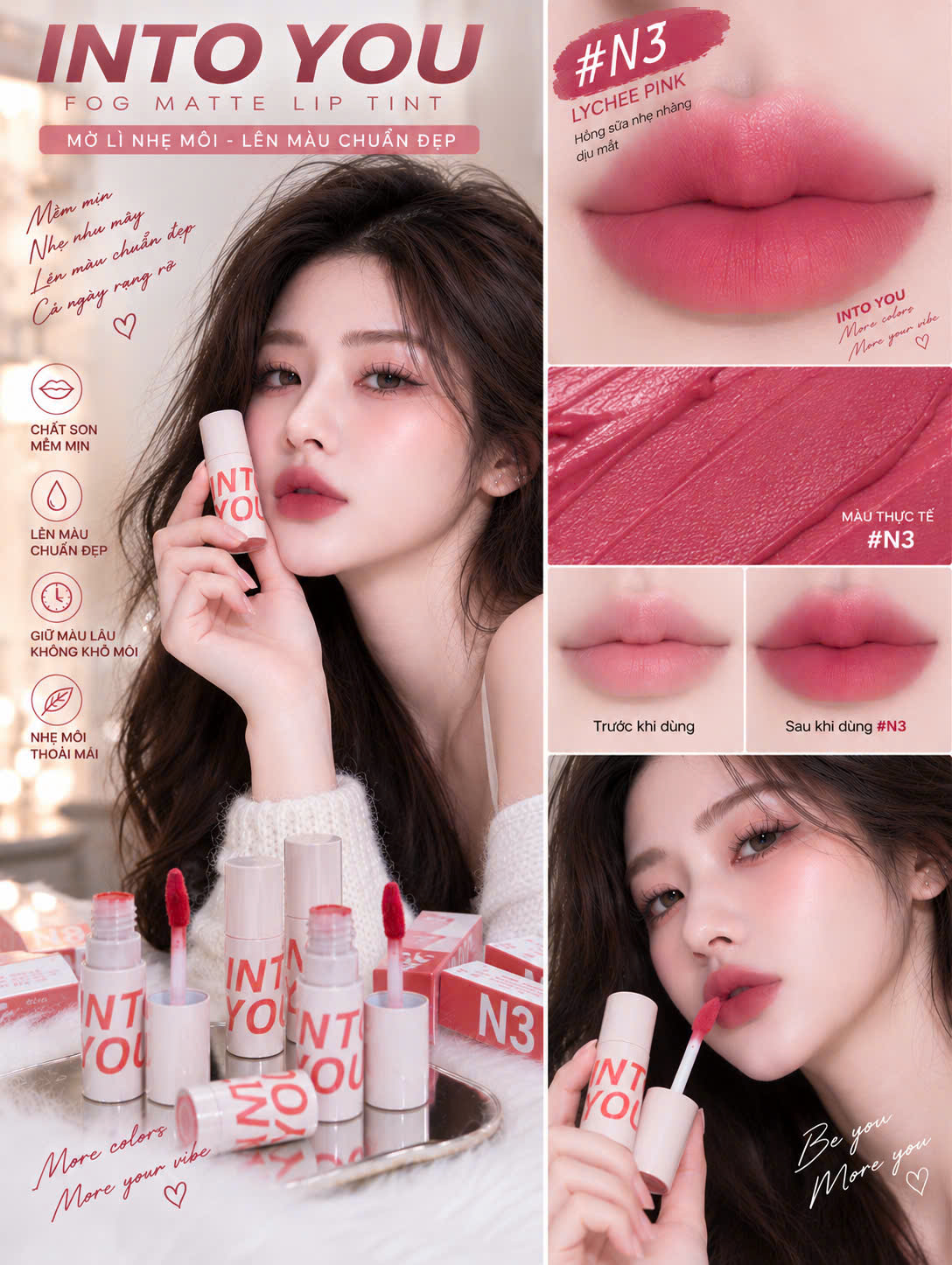 Son Kem Lì INTO YOU CUSTOMIZED AIRY LIP MUD