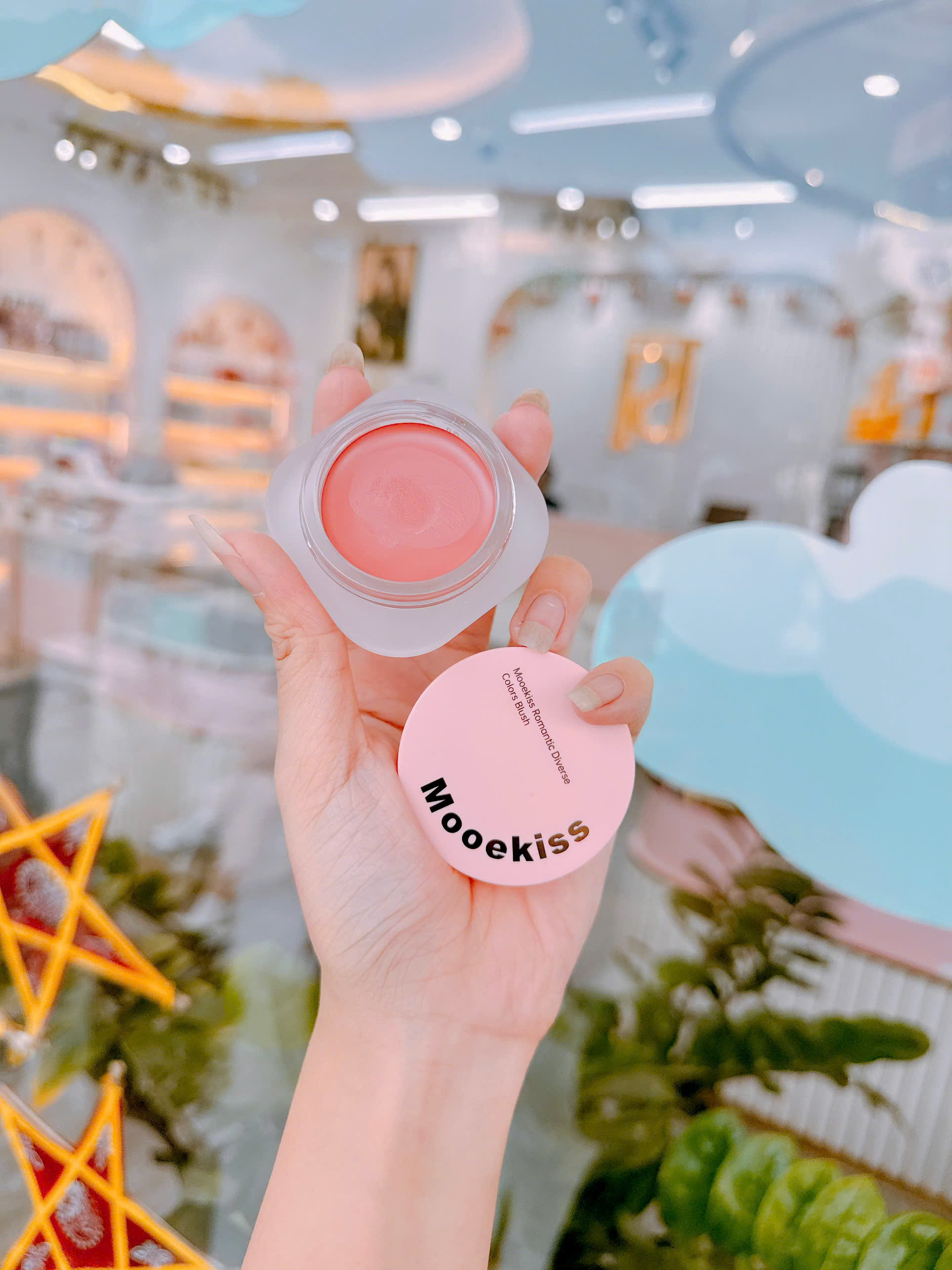 Phấn má hồng dạng kem - Mooekiss Romantic  Diverse Colors Blush