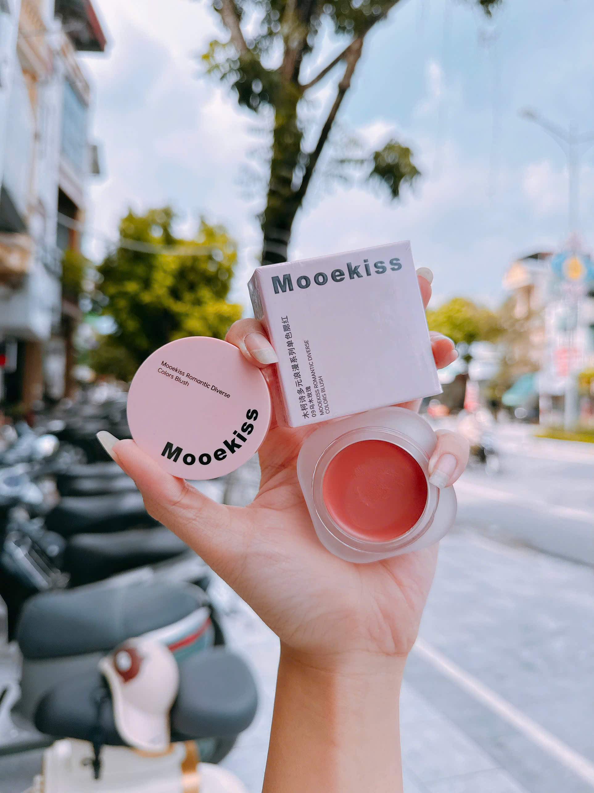 Phấn má hồng dạng kem - Mooekiss Romantic  Diverse Colors Blush
