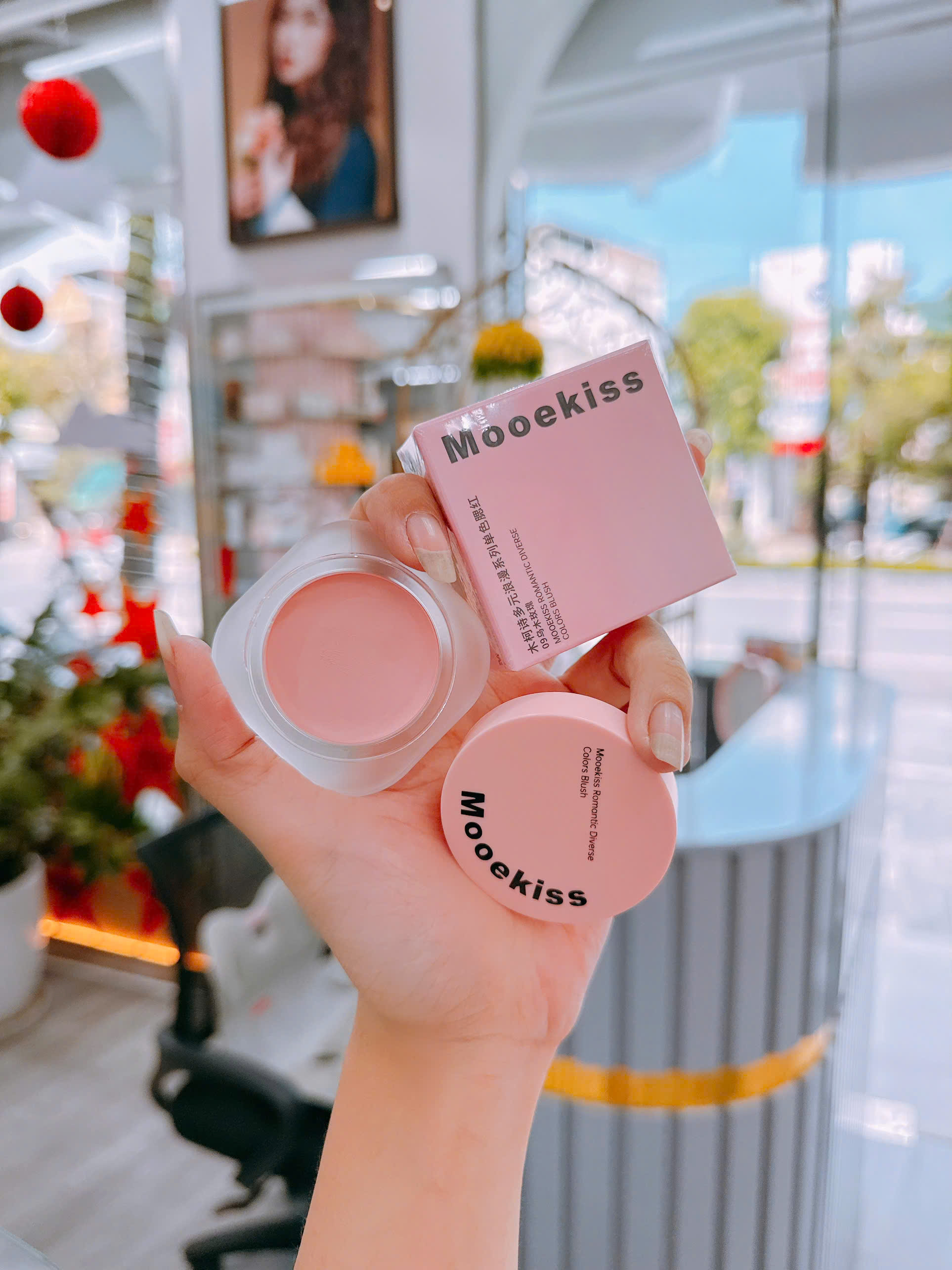 Phấn má hồng dạng kem - Mooekiss Romantic  Diverse Colors Blush