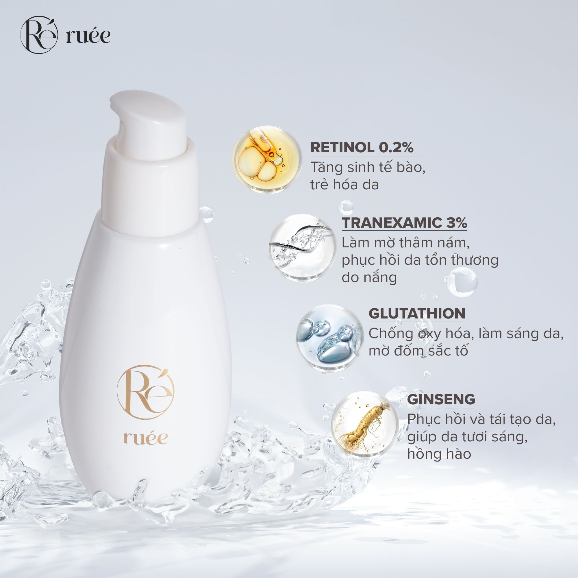 Serum trị nám da Ruee MILA SERUM RETINOL 50ml