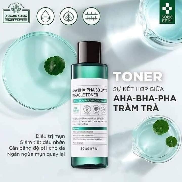 Nước hoa hồng Some By Mi AHA-BHA-PHA 30 Days Miracle Toner 150ml
