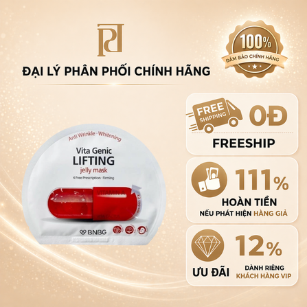 MẶT NẠ BNBG VITA GENIC LIFTING JELLY MASK 30ML (MÀU ĐỎ)