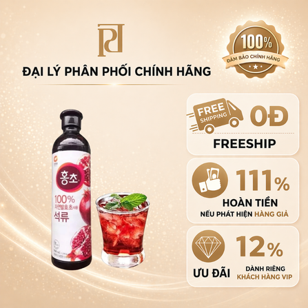 Nước OFood Hong vị lựu, không ga, 900ml/chai