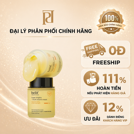 BELIF SK-MULTI VITAMIN MASK 75 ml - 52101802/ 52102674 [ Mặt nạ ngủ Belif Vitamin mask 75ml ] VÀNG