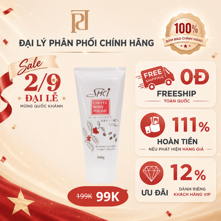 SHCI TẨY TẾ BÀO CHẾT TOÀN THÂN ( CÀ PHÊ )