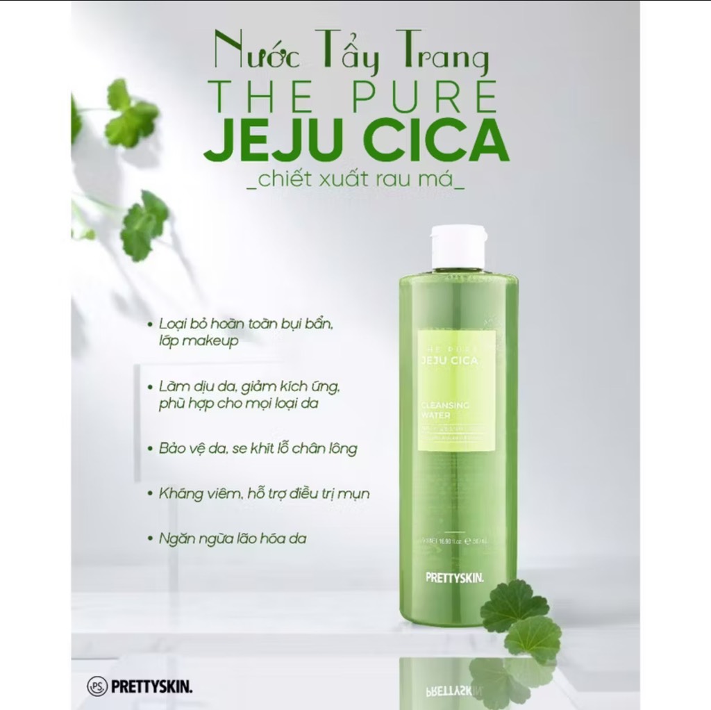 TẨY TRANG PRETTYSKIN RAU MÁ