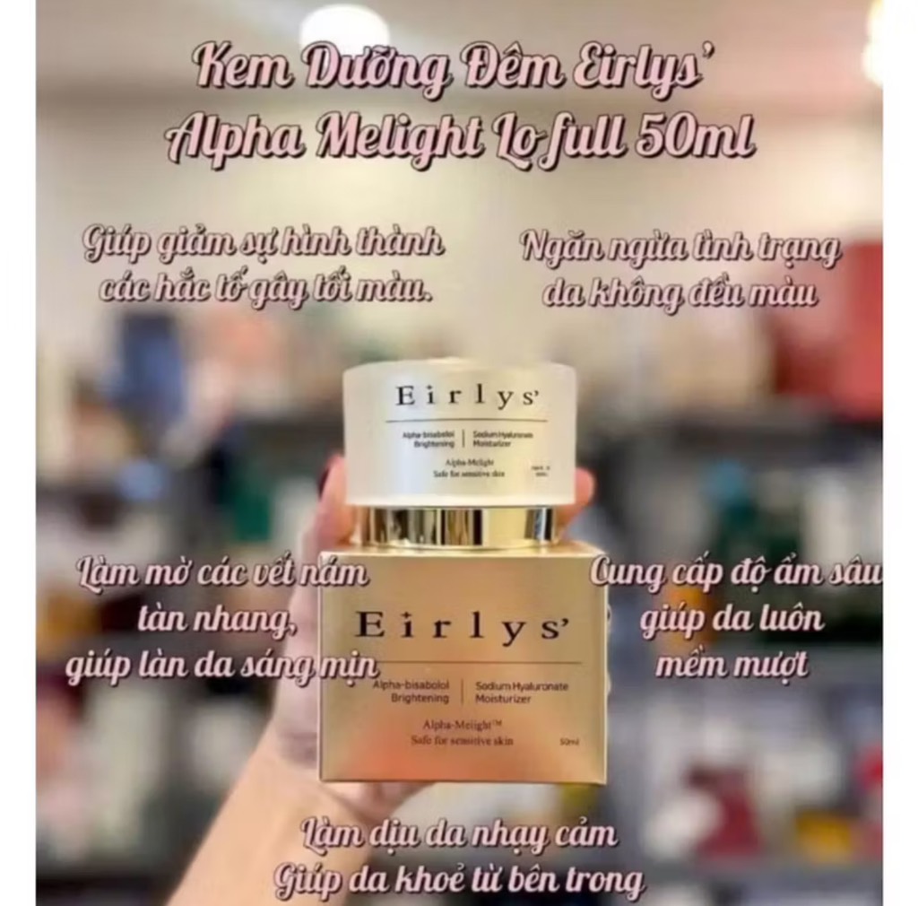Kem dưỡng da ban đêm ELYSIDERM EIRLYS' alpha melight intensive cream (50ml/Hộp)