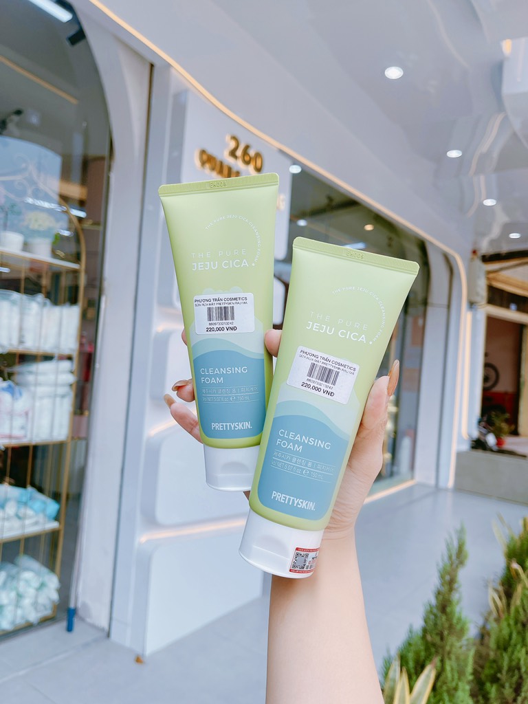 SỮA RỬA MẶT PRETTYSKIN RAU MÁ