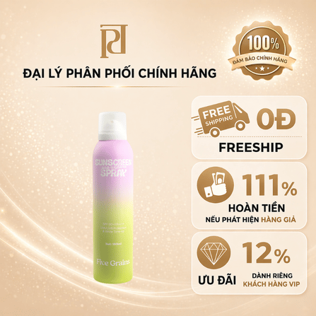 Xịt chống nắng Five Grains nâng tone Pro-Xylane 160ML