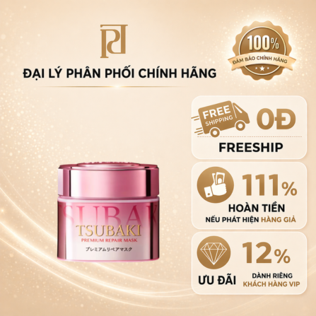 MẶT NẠ TÓC TSUBAKI CAO CẤP S 180 G (TSUBAKI PREMIUM REPAIR MASK S 180 G)