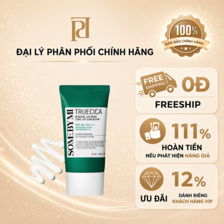 Some By Mi Kem chống nắng Truecica Mineral Calming Tone-up Suncream 50ml