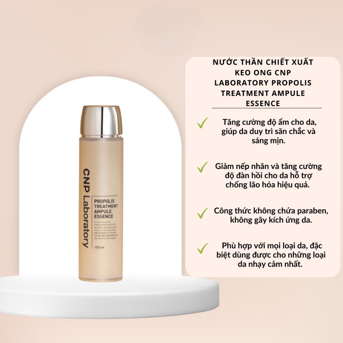 CNP PROPOLIS AMPUL ESSENCE [ Tinh chất keo ong CNP Propolis treatment chai lớn 150ml -CHAI CAO ]