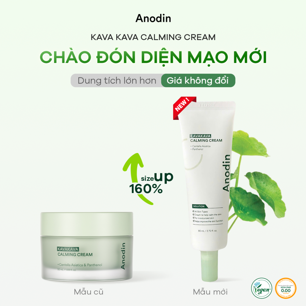 Kem dưỡng da ANODIN KAVAKAVA CALMING CREAM