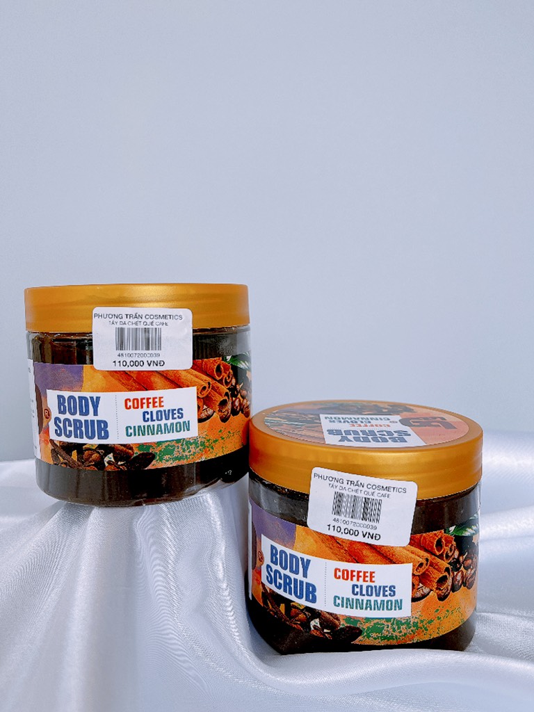 Kem tẩy da chết toàn thân cà phê đinh hương quế thể tích 380g, hiệu bg.Lab
