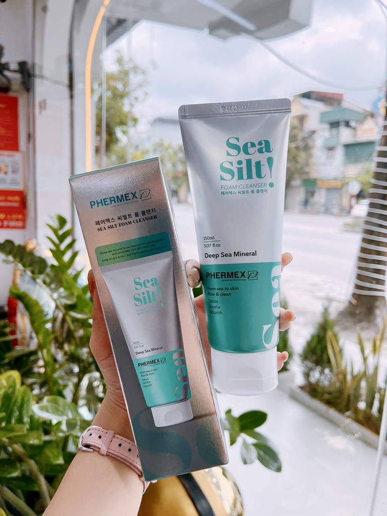 Sữa rửa mặt tạo bọt bùn biển 150ml (Phermex sea silt foam cleanser)
