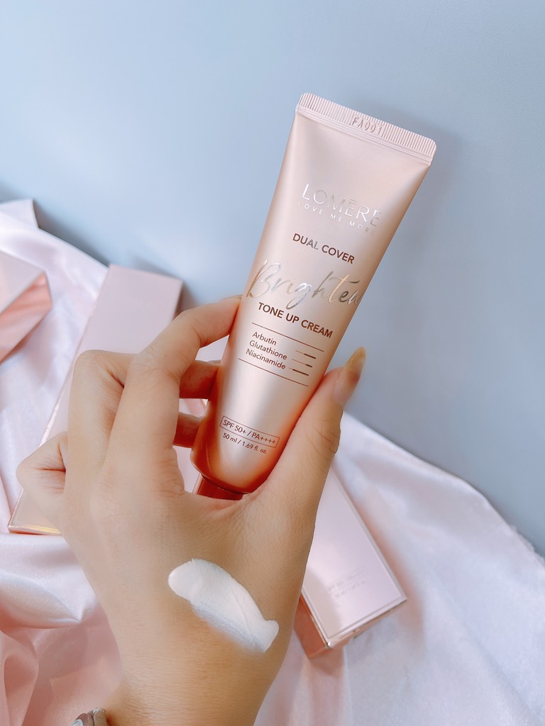 KEM DƯỠNG NÂNG TÔNG LOMERE DUAL COVER BRIGHTENING TONE UP CREAM - 50ML