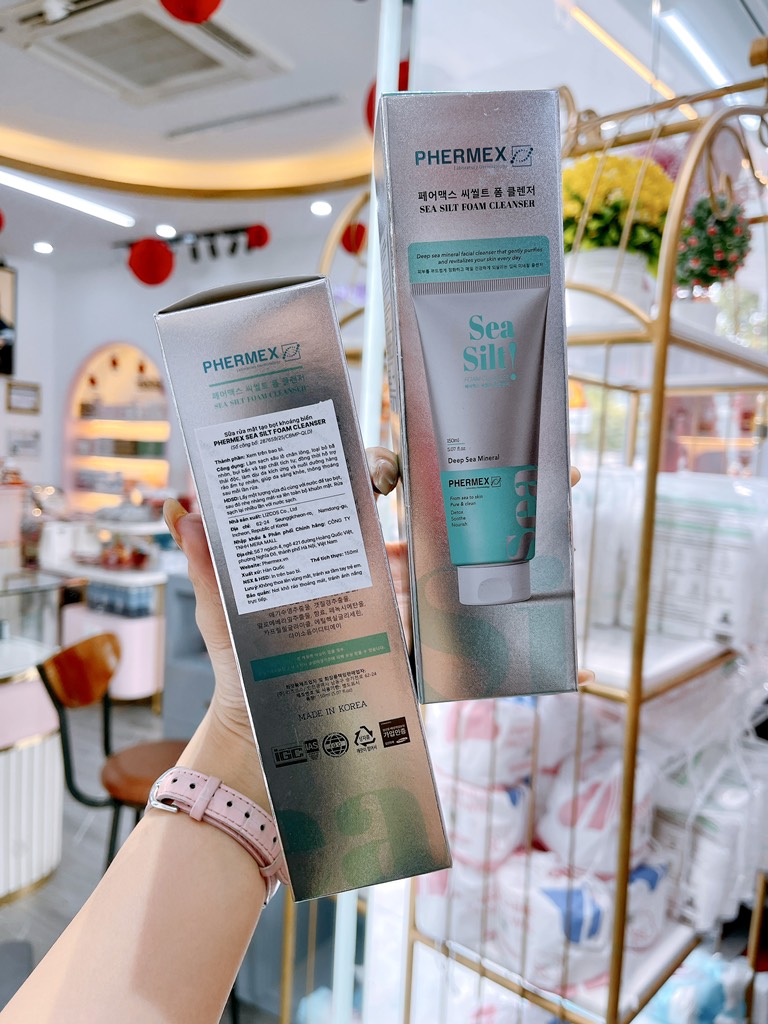 Sữa rửa mặt tạo bọt bùn biển 150ml (Phermex sea silt foam cleanser)