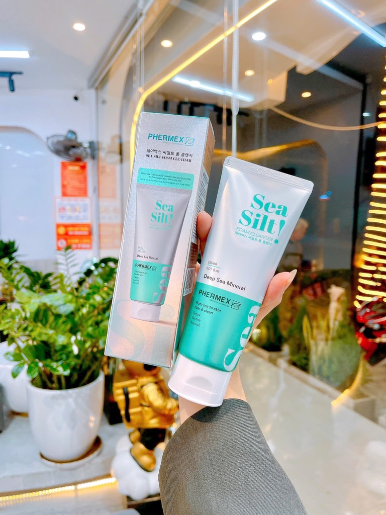 Sữa rửa mặt tạo bọt bùn biển 150ml (Phermex sea silt foam cleanser)