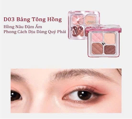 Bảng phấn mắt VEECCI CLASSIC 4-COLOR EYESHADOW PALETTE